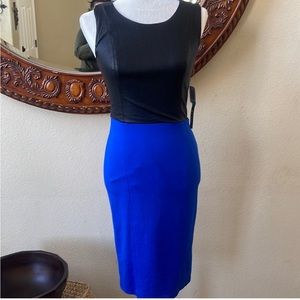 XOXO faux leather body con dress